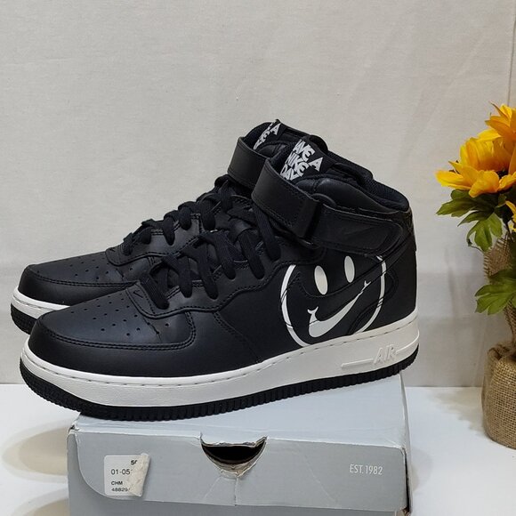 Nike Air Force 1 Mid Have A Nike Day Shoes Leather Uppers Padded Collar Mens 8.5 - Picture 2 of 12